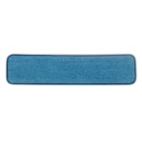 Rubbermaid HYGEN FGQ82000BL00 11 Blue Microfiber Hook & Loop Wet Mop Pad