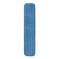 Rubbermaid HYGEN FGQ41000BL00 18 Blue Microfiber Hook & Loop Wet Mop Pad