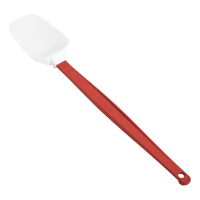 Rubbermaid FG1962000000 9 1/2 Scraper Spatula - Red Handle