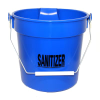 衛生日用品 yum SYR International 950059-YUM 10 Liter Blue Sanitizer Bucket