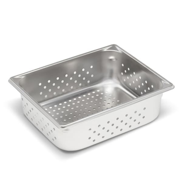 Full-size 6-inch-deep Super Pan V perforated stainless steel steam