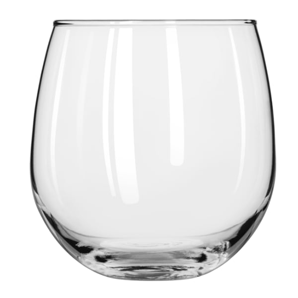 Libbey Stemless Tidal Blue Wine Glass, 15.25 Ounce -- 12 per case