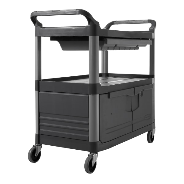 Rubbermaid FG409400GRAY Xtra Gray 300 lb. Instrument Cart with