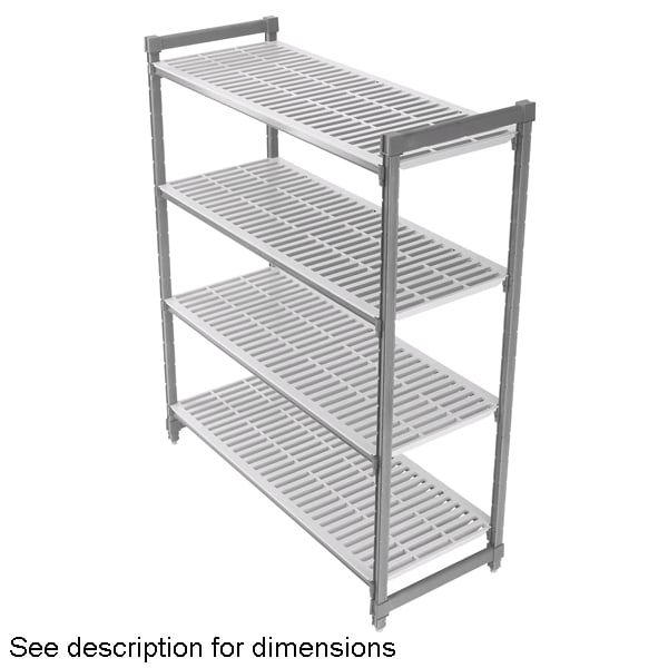 Cambro CPU186072V4480 Camshelving 18 x 60 x 72 4-Shelf Vented Kit |  Wasserstrom