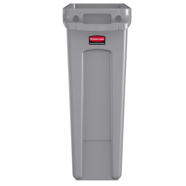 Rubbermaid FG354060GRAY Slim Jim Vented 23 Gallon Container