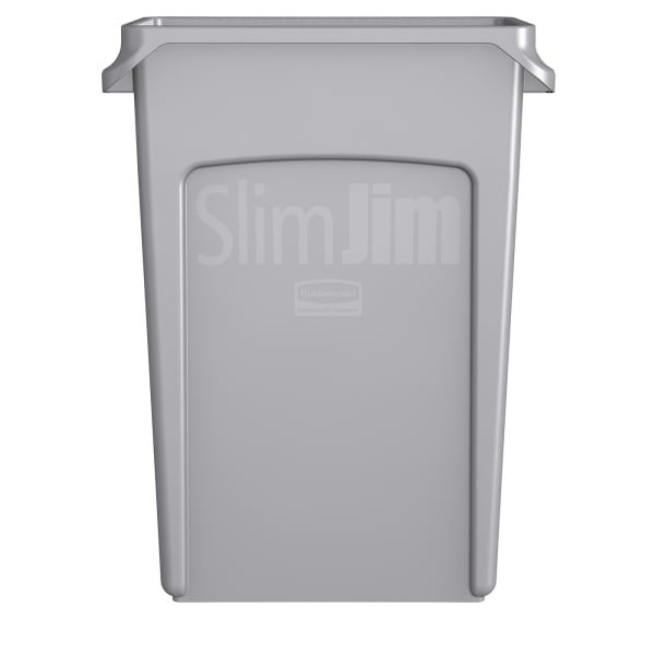 Rubbermaid Commercial Products Slim Jim 23-Gallons Beige Plastic Kitchen  Trash Can in the Trash Cans department at