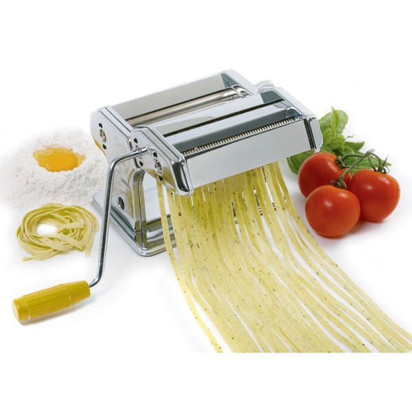 SEISSO Hand Crank Pasta Maker Machine, Manual Hand Roll, 9