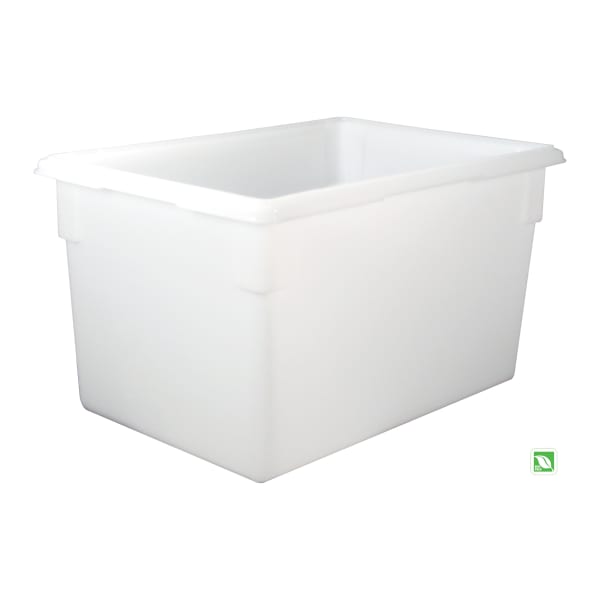 Rubbermaid FG350100 White 21.5 Gallon 26 x 18 x 15 Food / Tote Box