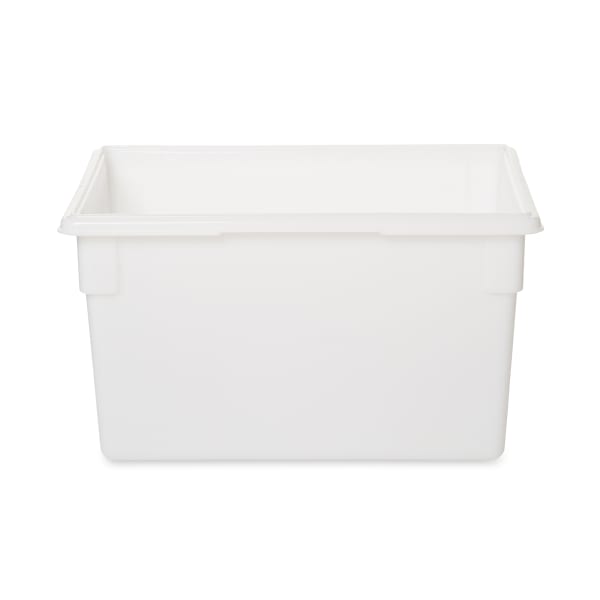 Rubbermaid FG350100 White 21.5 Gallon 26 x 18 x 15 Food / Tote Box