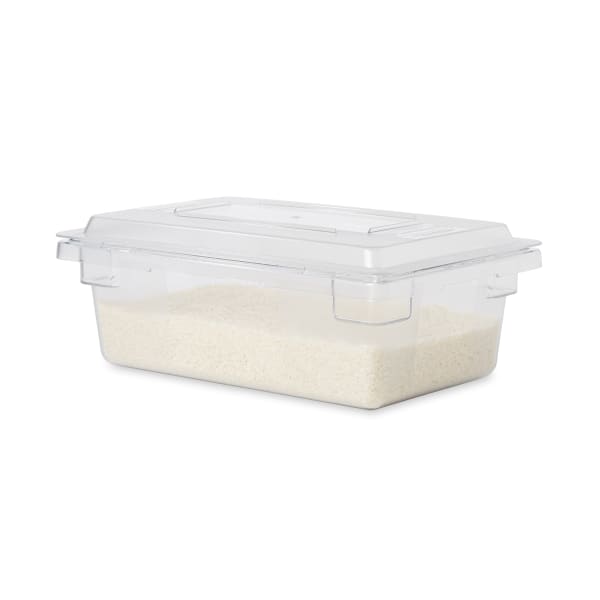 Rubbermaid FG330900CLR 12 x 18 x 6 Clear Plastic Food Box 