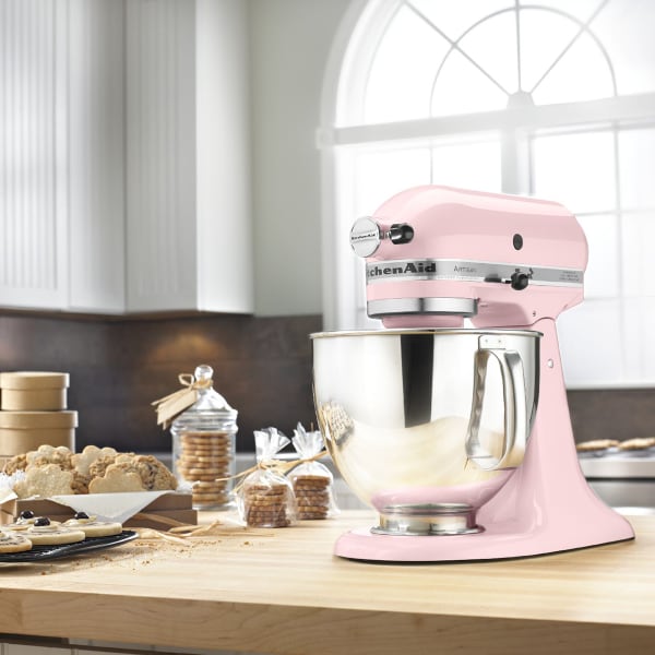 KitchenAid KSM150PSPK Artisan Series Cook for the Cure Mixer Wasserstrom