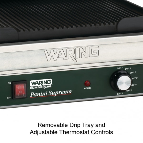 Waring Commercial WPG250 Large Panini Grill, 120V