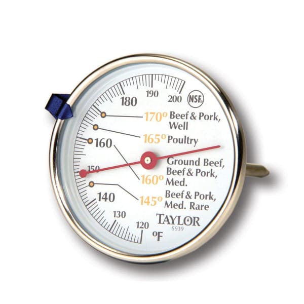 Taylor 5939N Meat Thermometer Large Dial: Kitchen Thermometers  (077784059395-2)