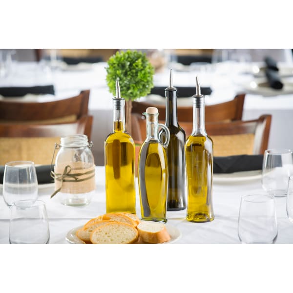 Tablecraft 616 16 oz Glass Prima Olive Oil Bottle