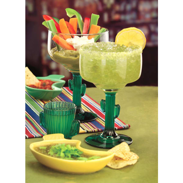 12 oz. 2 pc. Margarita Glasses - Assorted Neons 12 Ct.