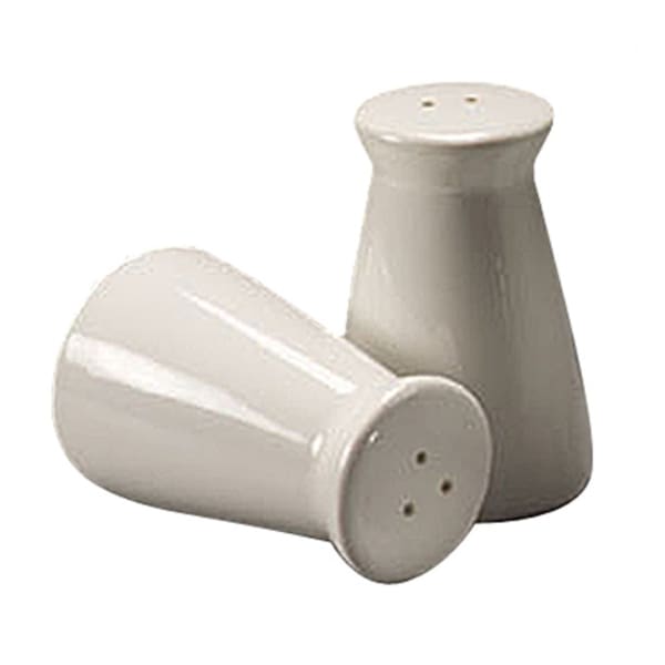 American Metalcraft CSPT2 Tapered Ceramic Salt Pepper Shaker Set