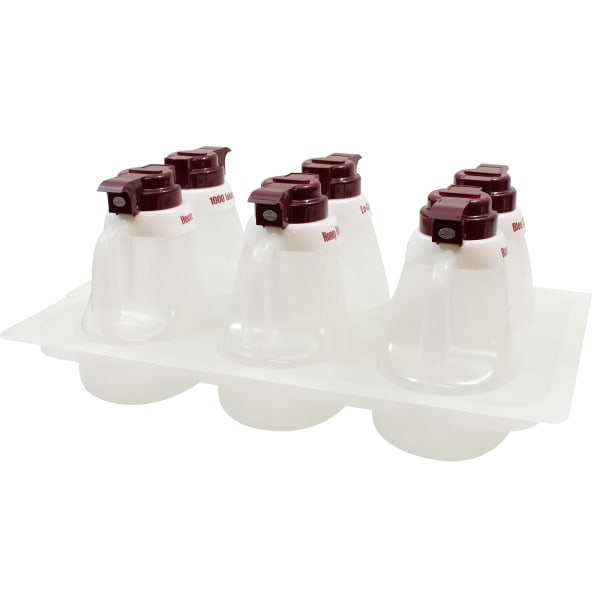 Tablecraft Products Company Maroon Top Salad Dressing Dispenser Set,48 oz (Pack of 12)