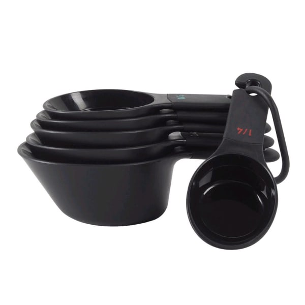 OXO 76181 Good Grips Black 7-Piece Measuring Cup Set