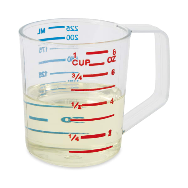 Rubbermaid Commercial Clear 2qt Bouncer Measuring Cup