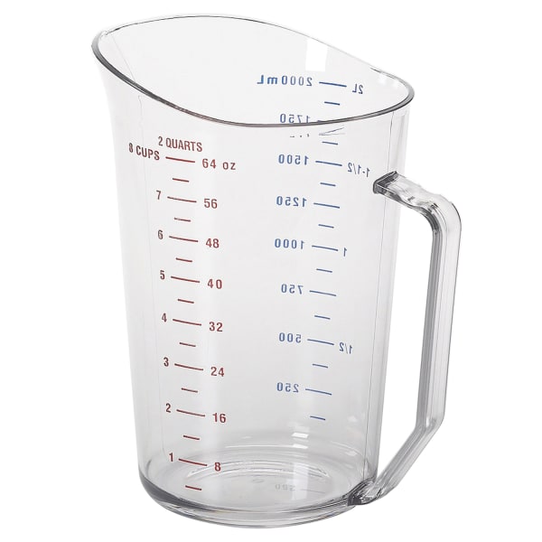 2 Liter/2 Quart Measuring Cup with U.S. and Metric Measurements