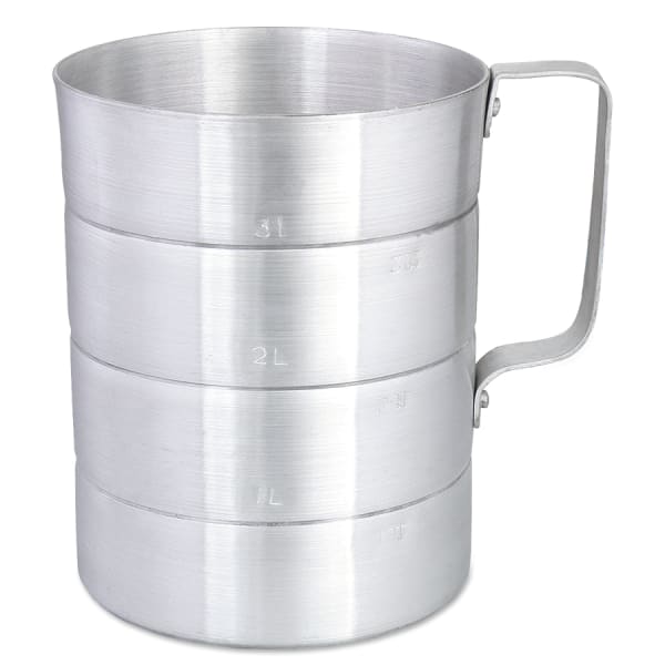 Browne Foodservice 575640 Aluminum 4 Qt. Dry Measuring Cup