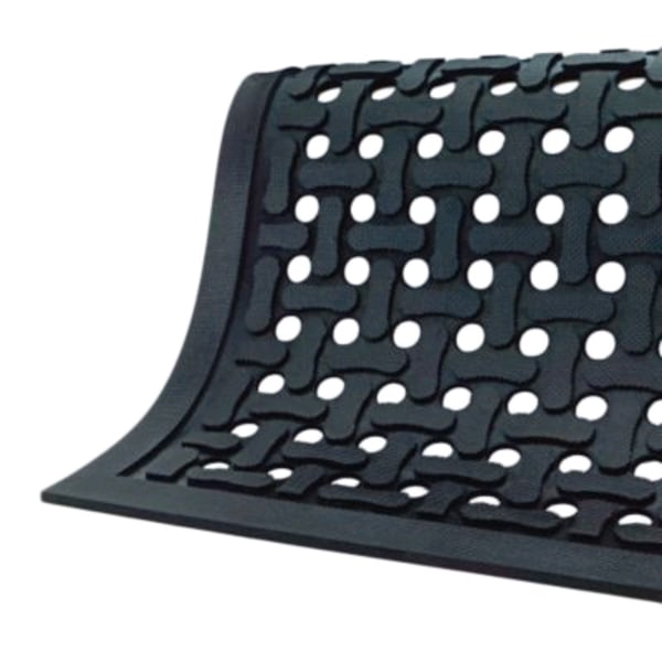 The Andersen Co. 420135900 Comfort Flow Black 3' x 5' Anti-Fatigue Floor Mat