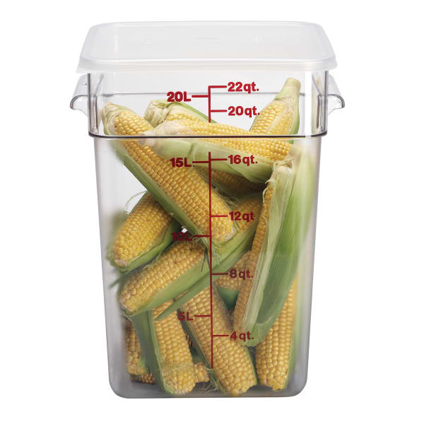 Cambro Container Square Clear 22 Quart