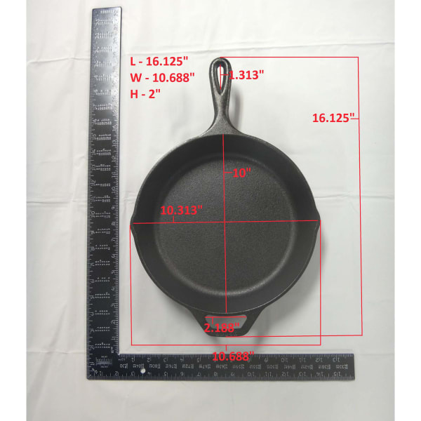 Lodge 10.25 Inch Cast-Iron Skillet (L8SK3) AND Lid (L8IC3), BRAND NEW