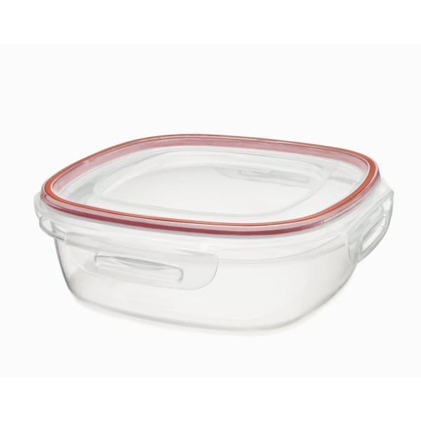 Rubbermaid 1778070 9 Cup Lock It Clear Container with Red Lid