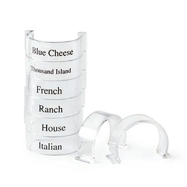 Salad Dressing Carafe Labels - Set of 8