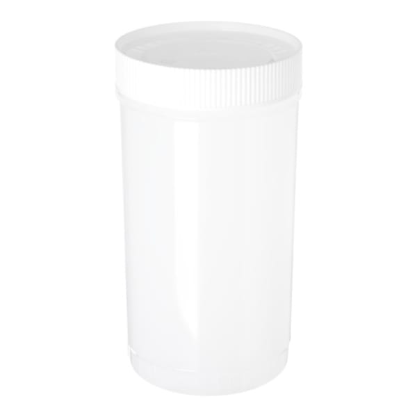 Carlisle PS601N04 Store 'N Pour 1 Qt. White Container with Yellow Spout and  Cap