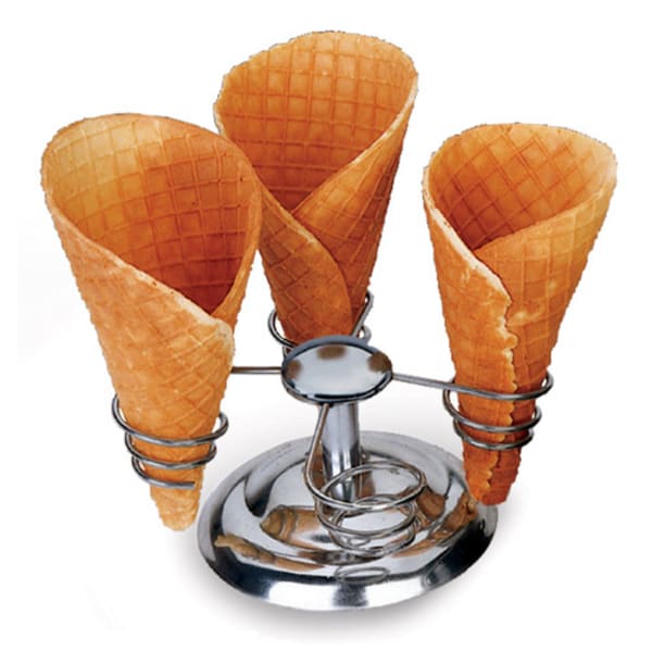 Stainless Steel Ice Cream Cone Stand