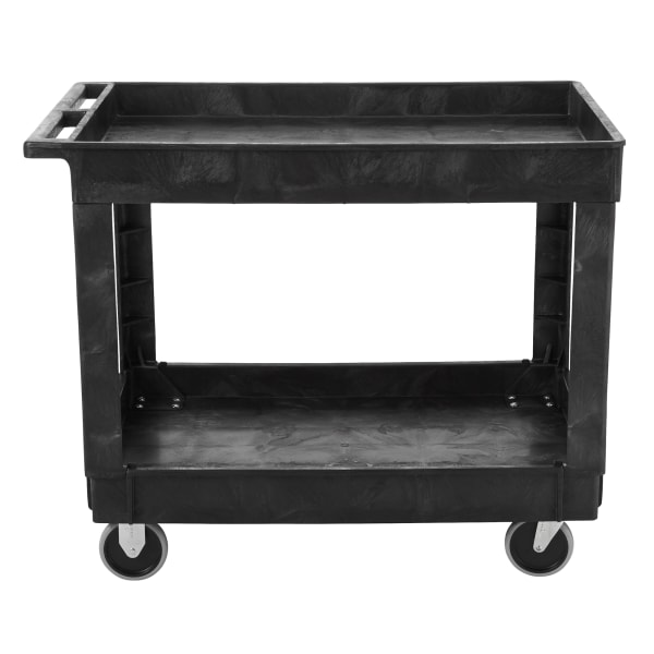 Rubbermaid Two Shelf Utility Cart (Black)