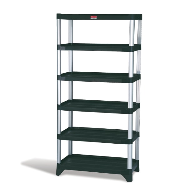 Rubbermaid FG9T4000BLA Black 6 Shelf 35 x 26