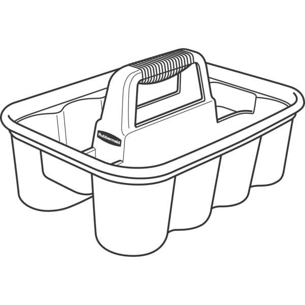 Rubbermaid FG315488BLA Deluxe Janitorial Cleaning Caddy