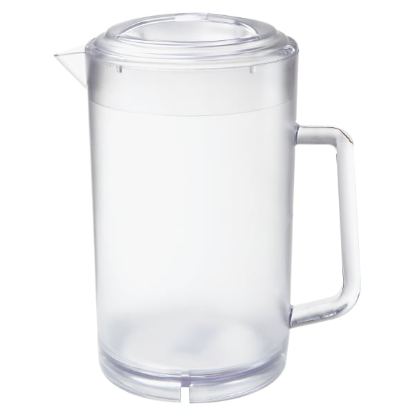 Water Pitcher, Plastic Juice Pitcher With Lid - Dishwasher Safe, BPA Free,  Colors May Vary