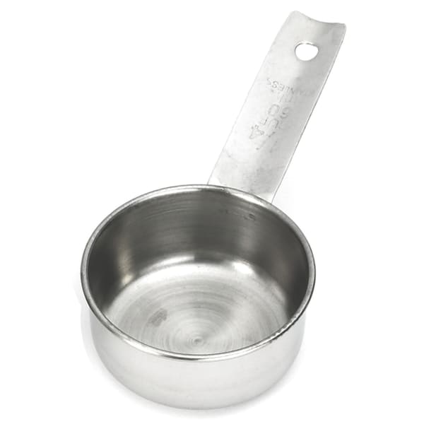 Tablecraft 724A 1/4 Cup Stainless Steel Measuring Cup