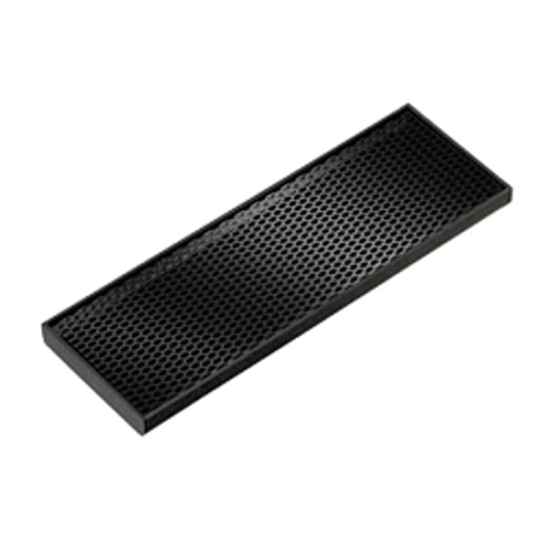 Service Ideas DT412BL Rectangular Black Drip Tray