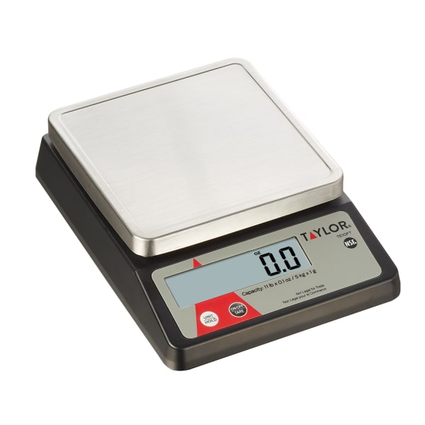 Taylor Digital Kitchen 11lb Food Scale with Removable Tray Stainless Steel  Platform