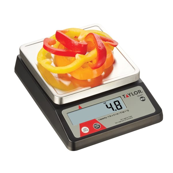 Taylor Precision TE10FT Compact Digital 11 Lb. Portion Control Scale Wasserstrom