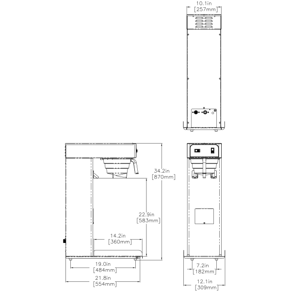  BUNN (36700.0301-27 gal/hr Twin Iced Tea Brewer - TB6Q