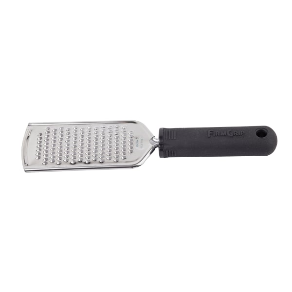 Stainless Steel Ergonomic Cheese Grater with Black Santoprene