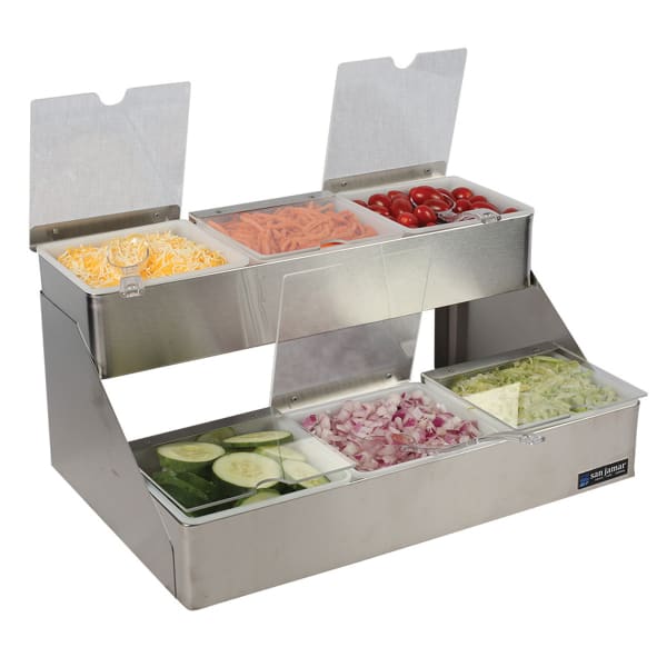 San Jamar Ez-Chill Stainless Steel Garnish Tray