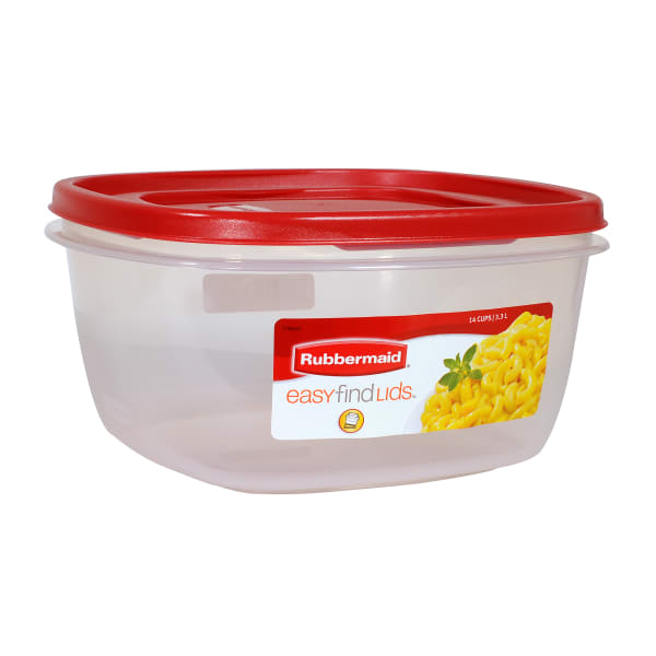 Rubbermaid Easy Find Lids 14-cup Square Containers