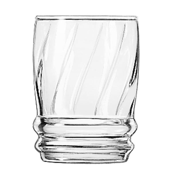 Libbey Cascade Water Glass - Clear Swirl Cup