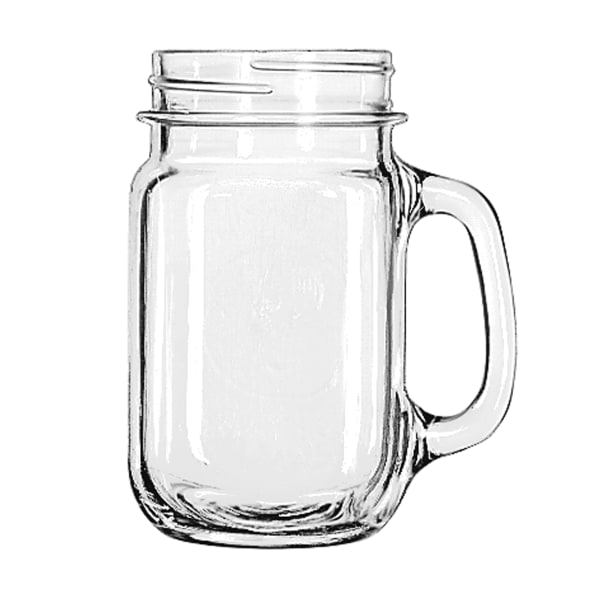 16oz County fair mason jar drinking glasses with handle