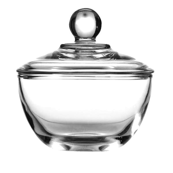 Anchor Hocking 64192B 8 oz. Glass Sugar Bowl with Lid - 4/Case