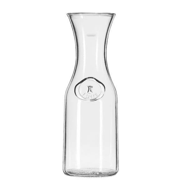 Dining Collection 36oz. Clear Plastic Carafe Jar w/ White Lid