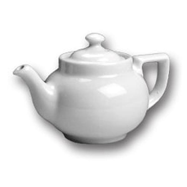 White Porcelain Teapot with Lid - 10 oz.