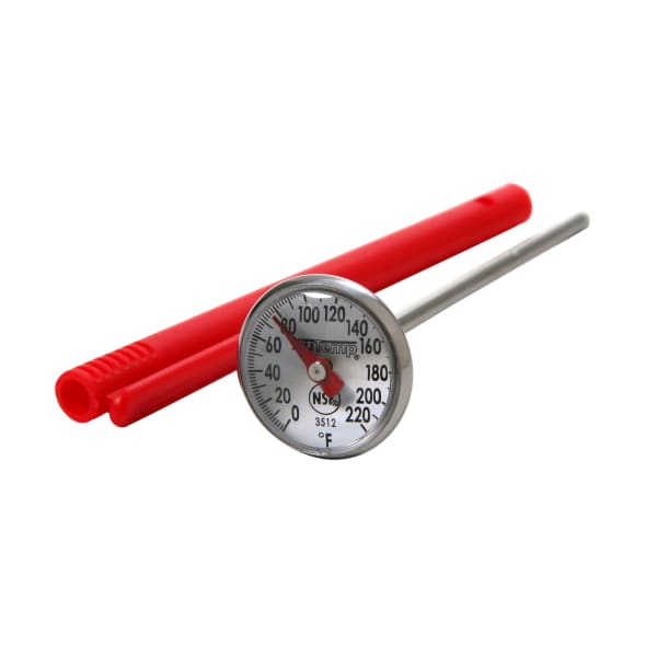 Taylor 3512FS 4 1/2 Instant Read Pocket Probe Dial Thermometer 0 to 220  Degrees Fahrenheit